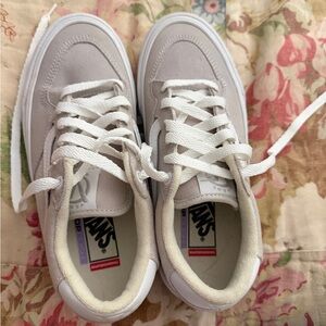 Vans Cream and White Casual Sneakers